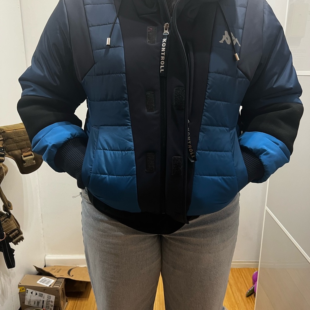 Kappa Navy and Black Puffer Jacket
